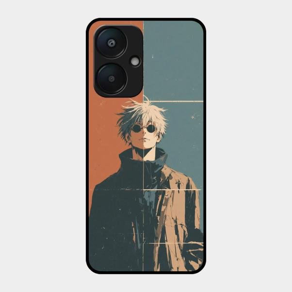 Infinity King Glass Case Cover For Redmi 13C 5G