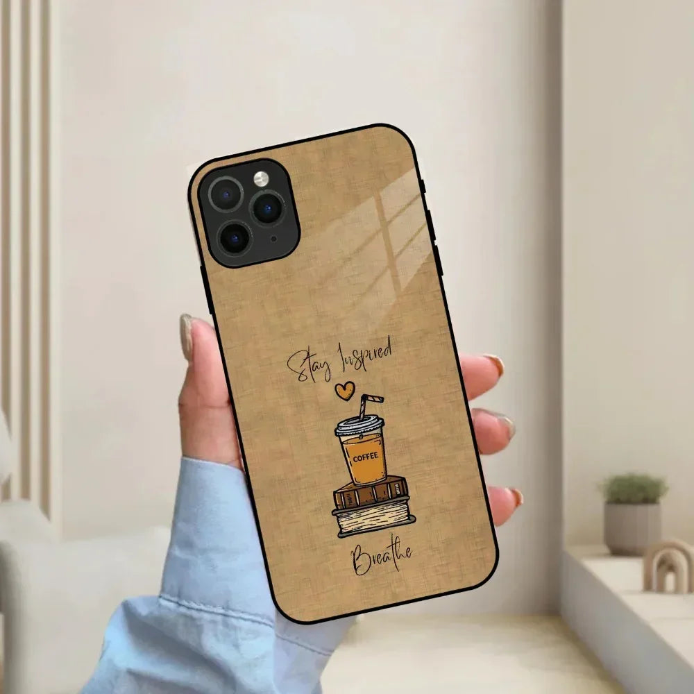 Inspired Sips Glass Case Cover For iPhone - ShopOnCliQ
