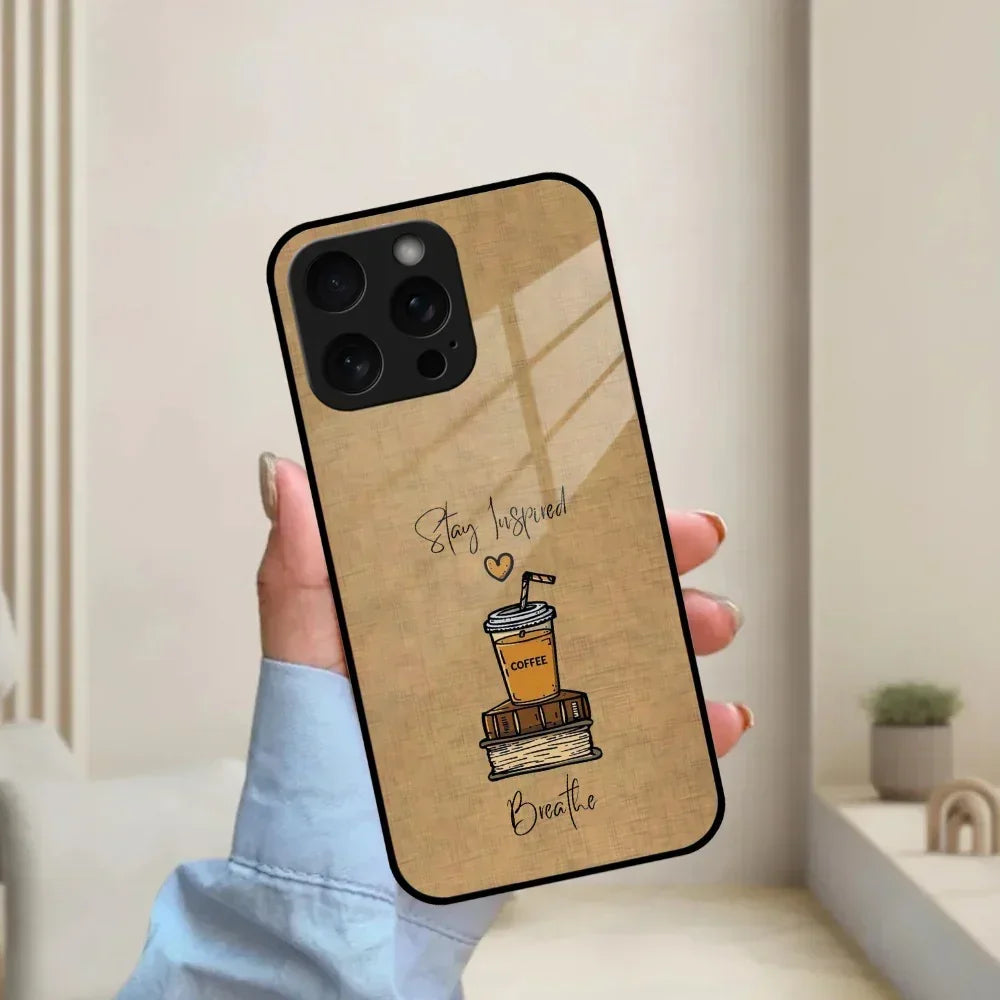 Inspired Sips Glass Case Cover For iPhone - ShopOnCliQ