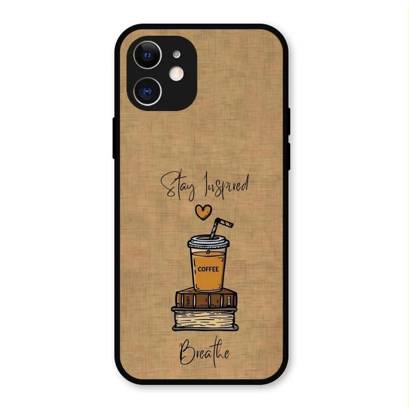 Inspired Sips Glass Case Cover For iPhone 12