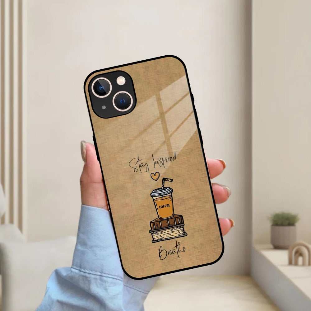 Inspired Sips Glass Case Cover For Motorola