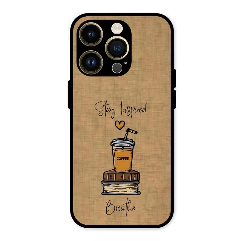 Inspired Sips Glass Case Cover For iPhone 14 Pro Max