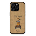 Inspired Sips Glass Case Cover For iPhone 15 Pro Max