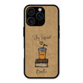 Inspired Sips Glass Case Cover For iPhone 16 Pro