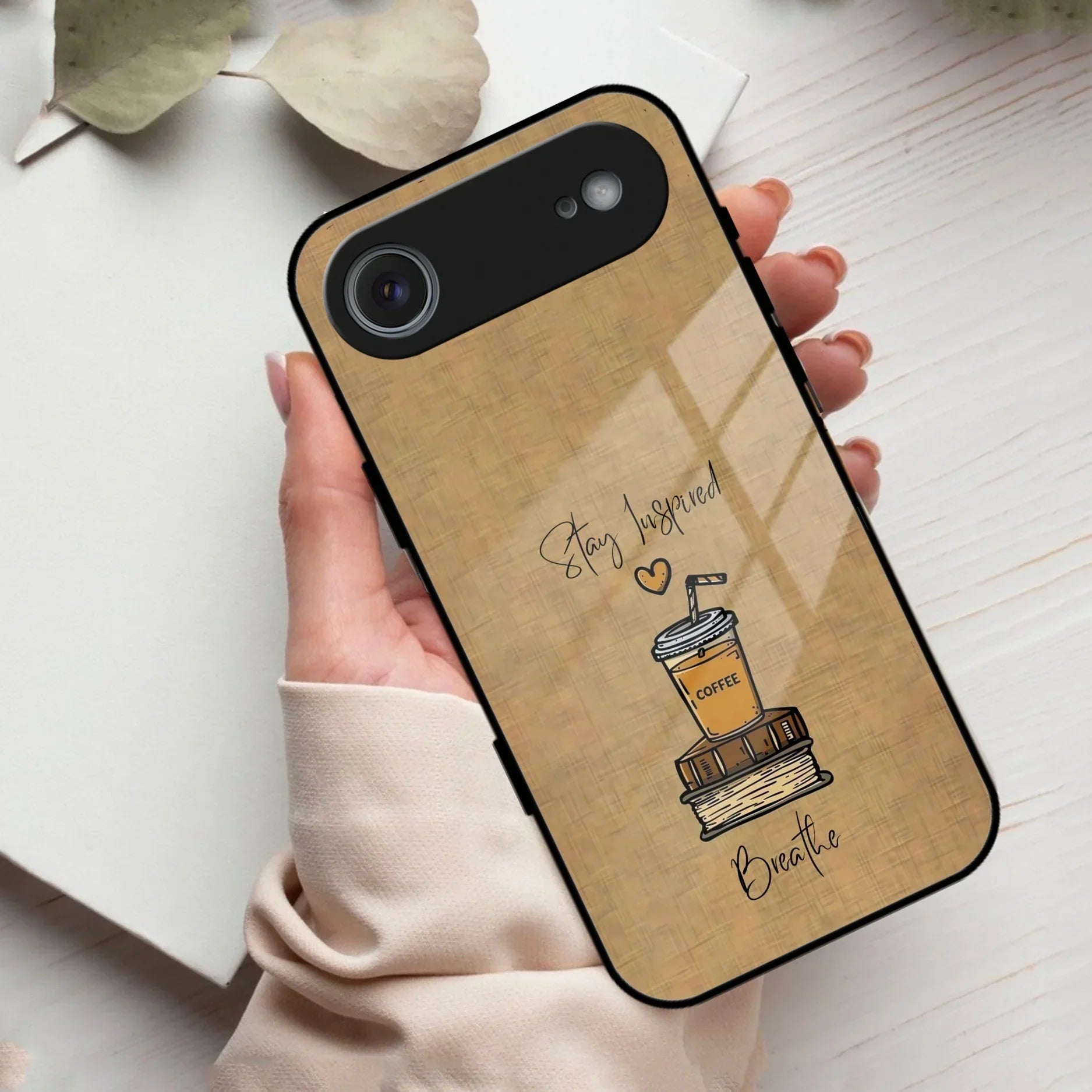 Inspired Sips Glass Case Cover For iPhone - ShopOnCliQ