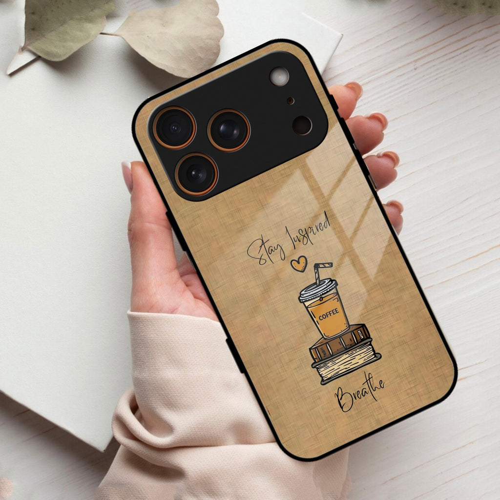 Inspired Sips Glass Case Cover For iPhone 17 Pro