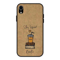 Inspired Sips Glass Case Cover For iPhone XR