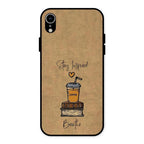 Inspired Sips Glass Case Cover For iPhone XR