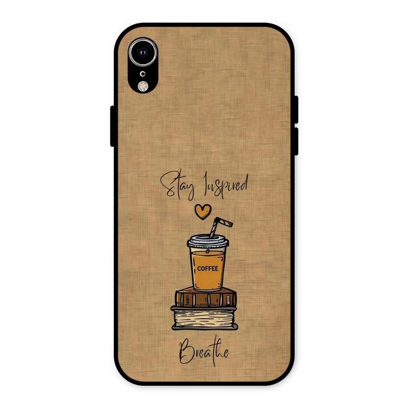 Inspired Sips Glass Case Cover For iPhone XR
