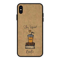 Inspired Sips Glass Case Cover For iPhone XS Max