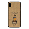 Inspired Sips Glass Case Cover For iPhone XS