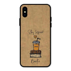 Inspired Sips Glass Case Cover For iPhone XS