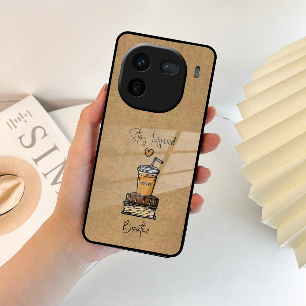 Inspired Sips Glass Case Cover For iQOO