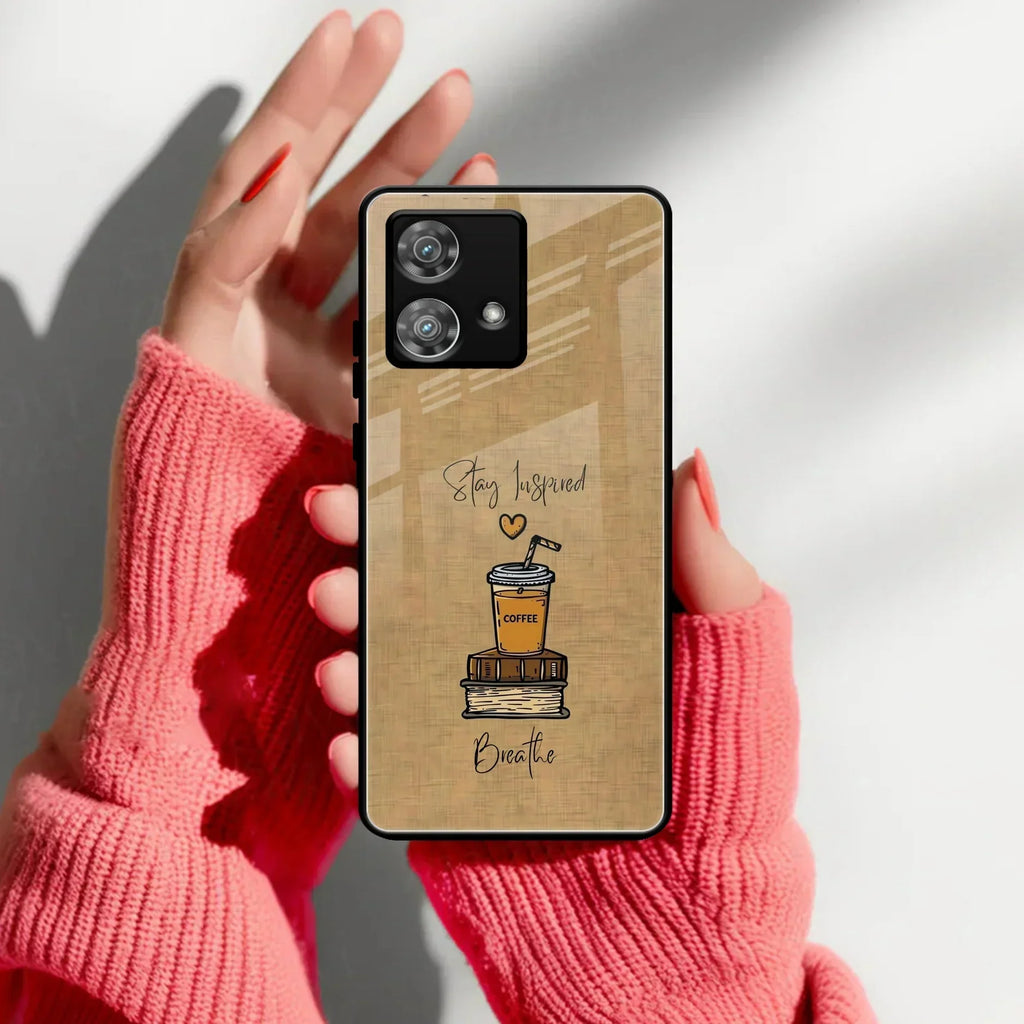 Inspired Sips Glass Case Cover For Motorola - ShopOnCliQ