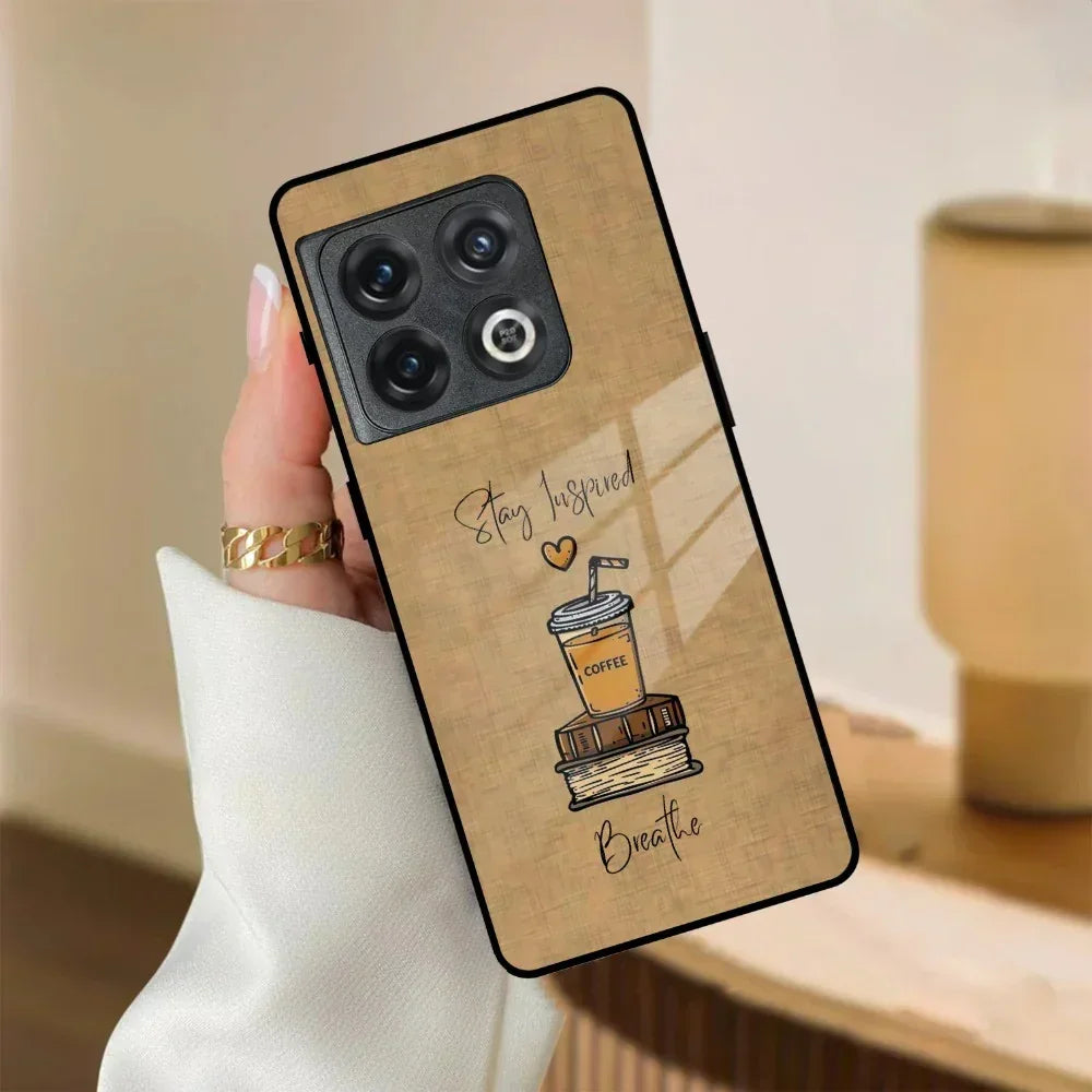 Inspired Sips Glass Case Cover For OnePlus - ShopOnCliQ