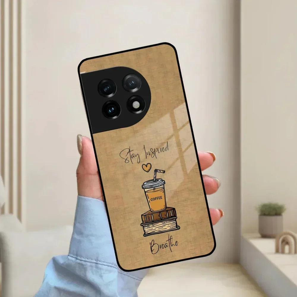 Inspired Sips Glass Case Cover For OnePlus - ShopOnCliQ