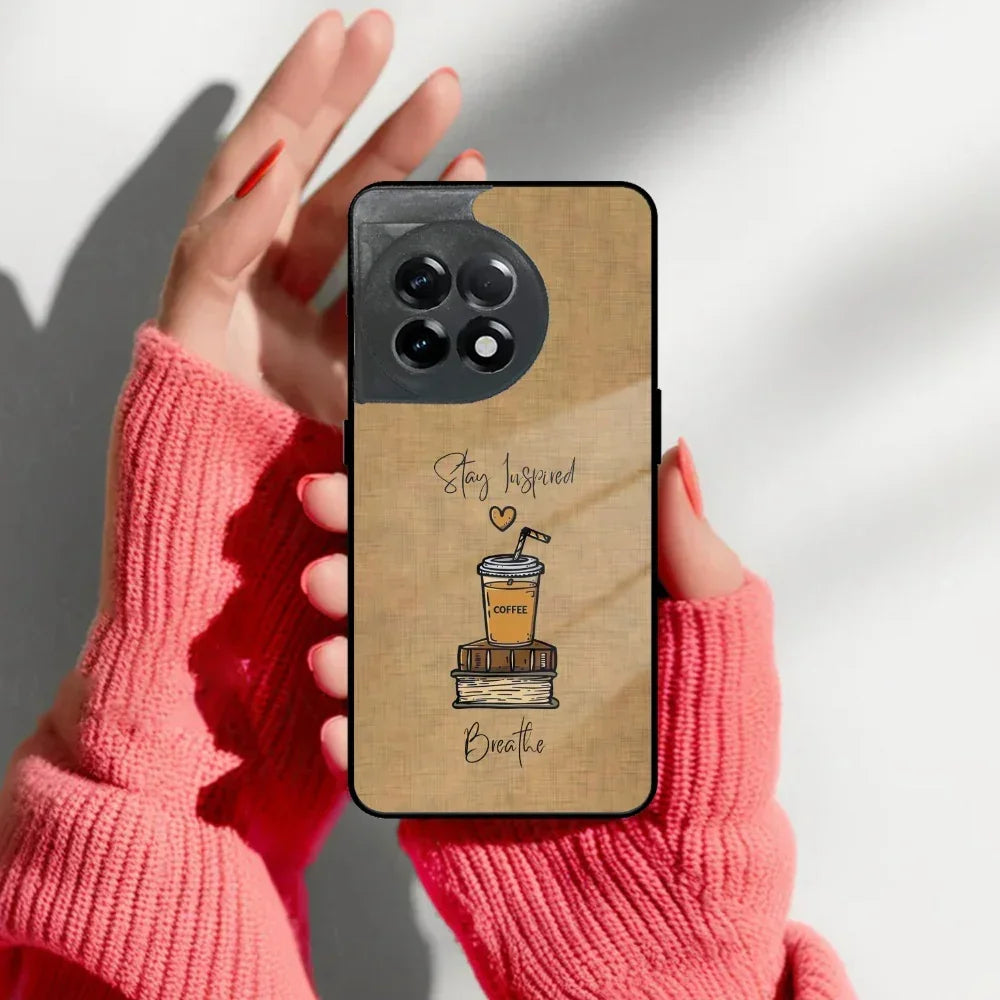 Inspired Sips Glass Case Cover For OnePlus - ShopOnCliQ