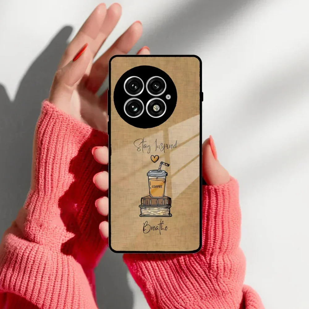 Inspired Sips Glass Case Cover For OnePlus - ShopOnCliQ
