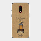 Inspired Sips Glass Case Cover For Oneplus 7