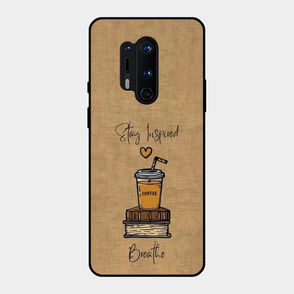 Inspired Sips Glass Case Cover For Oneplus 8 Pro