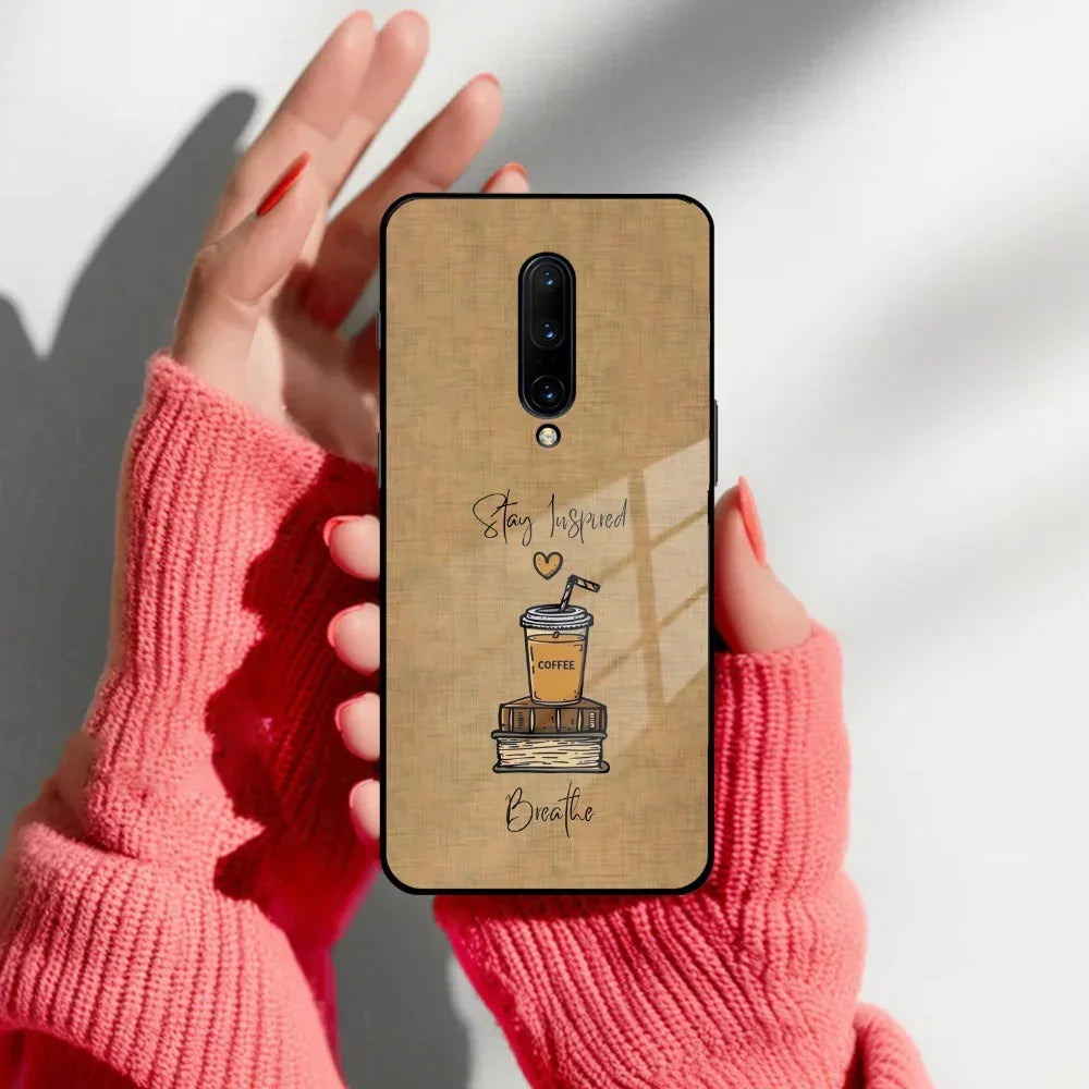 Inspired Sips Glass Case Cover For OnePlus - ShopOnCliQ