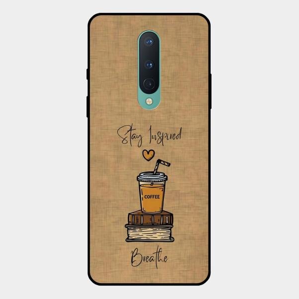 Inspired Sips Glass Case Cover For Oneplus 8