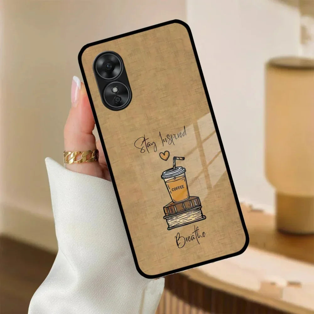 Inspired Sips Glass Case Cover For Oppo - ShopOnCliQ