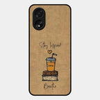 Inspired Sips Glass Case Cover For Oppo A38