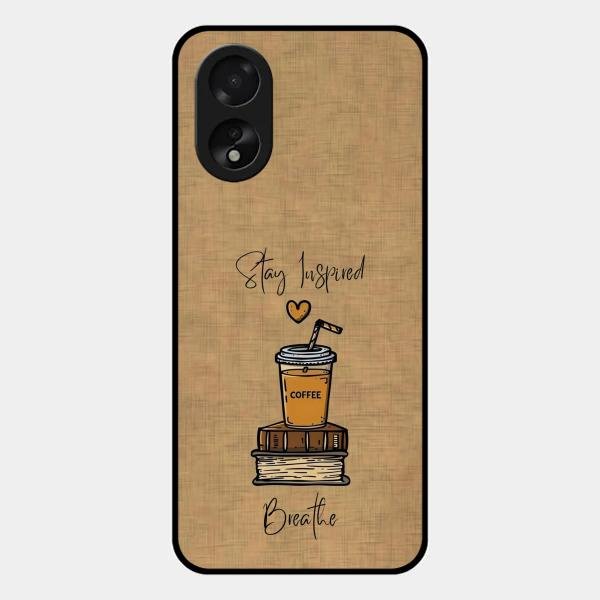 Inspired Sips Glass Case Cover For Oppo A38