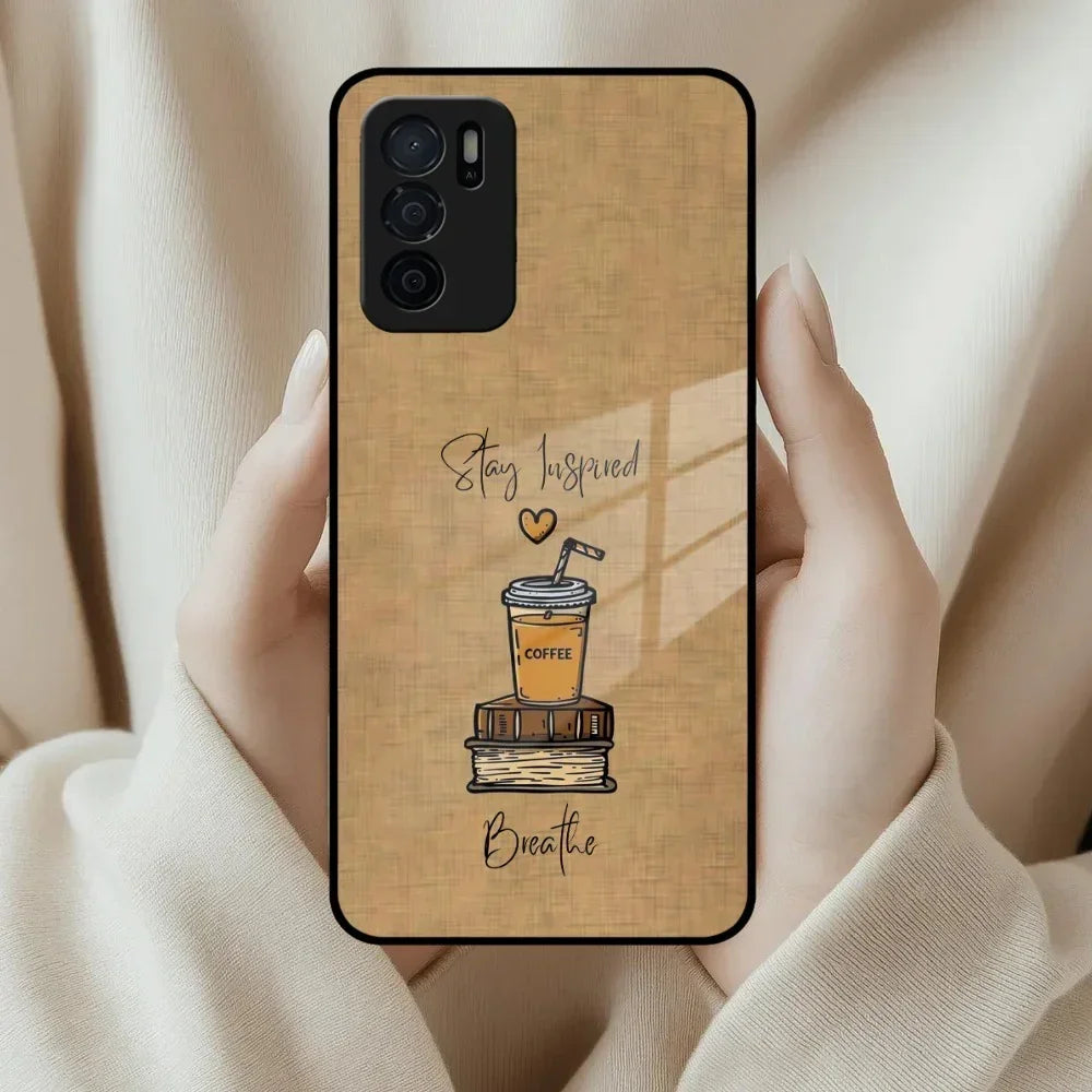 Inspired Sips Glass Case Cover For Oppo - ShopOnCliQ