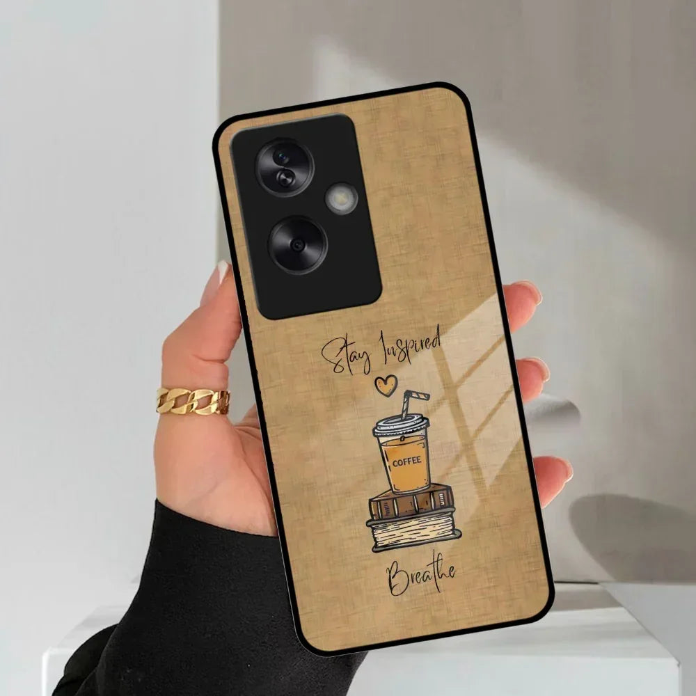 Inspired Sips Glass Case Cover For Oppo - ShopOnCliQ