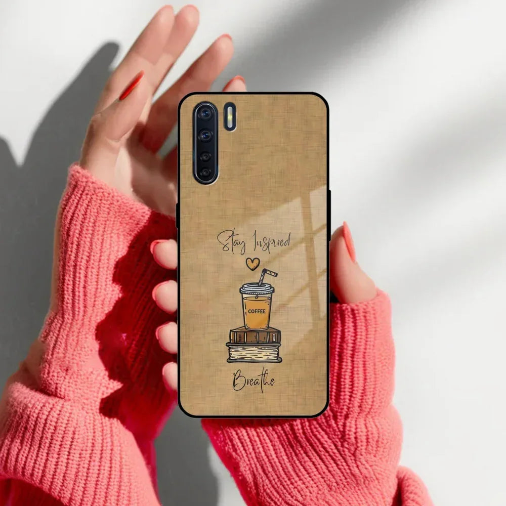 Inspired Sips Glass Case Cover For Oppo - ShopOnCliQ