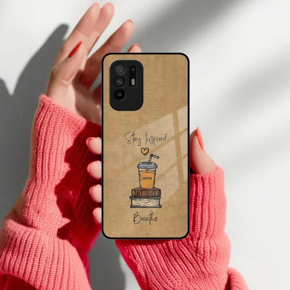 Inspired Sips Glass Case Cover For Oppo - ShopOnCliQ