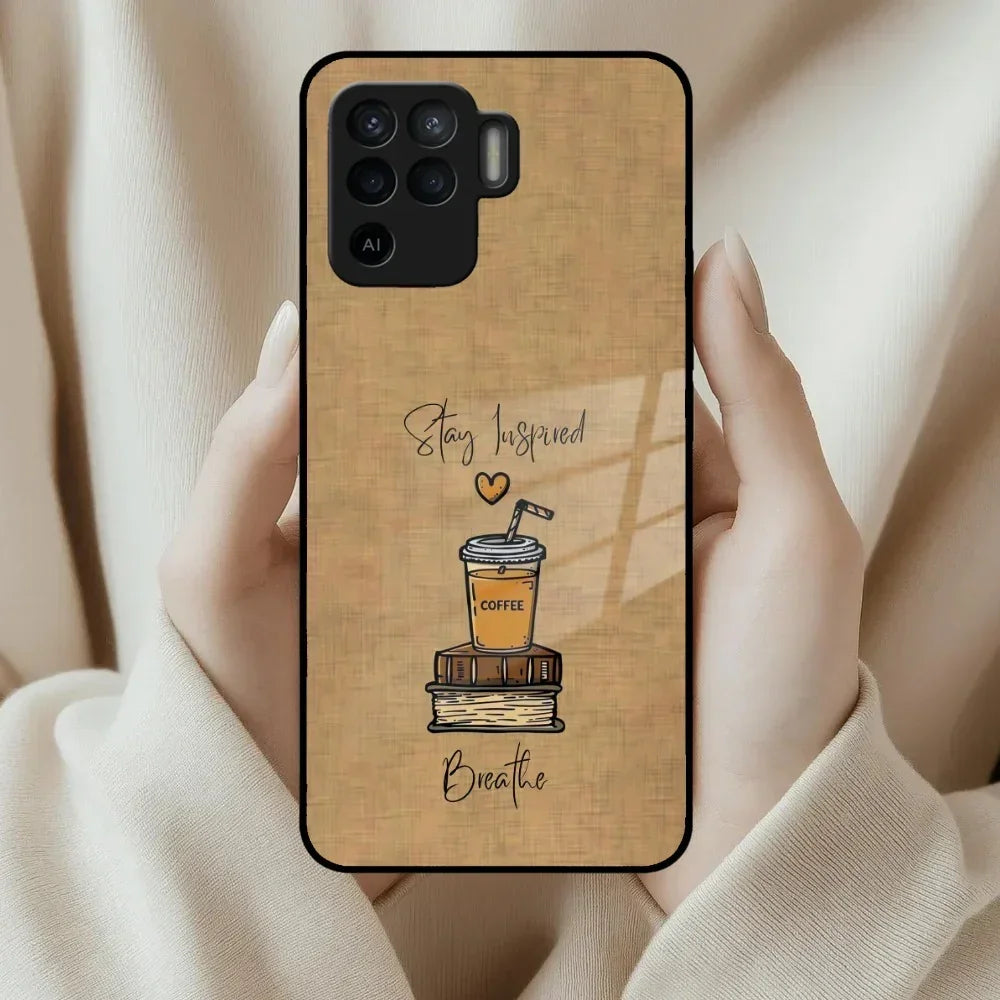 Inspired Sips Glass Case Cover For Oppo - ShopOnCliQ