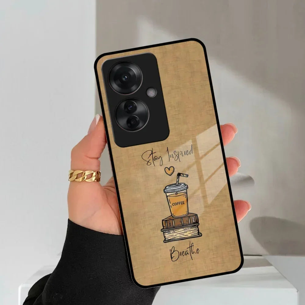 Inspired Sips Glass Case Cover For Oppo - ShopOnCliQ