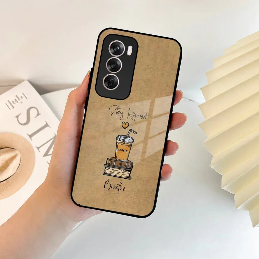 Inspired Sips Glass Case Cover For Oppo - ShopOnCliQ
