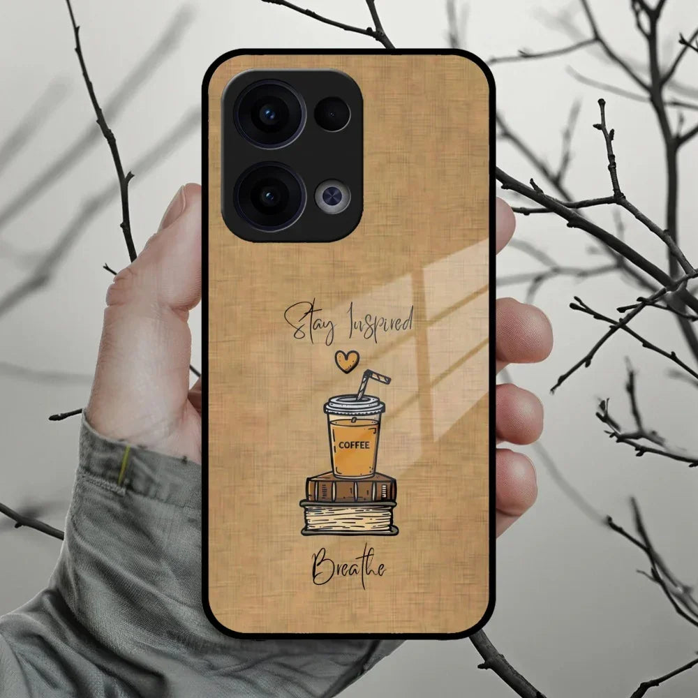 Inspired Sips Glass Case Cover For Oppo - ShopOnCliQ