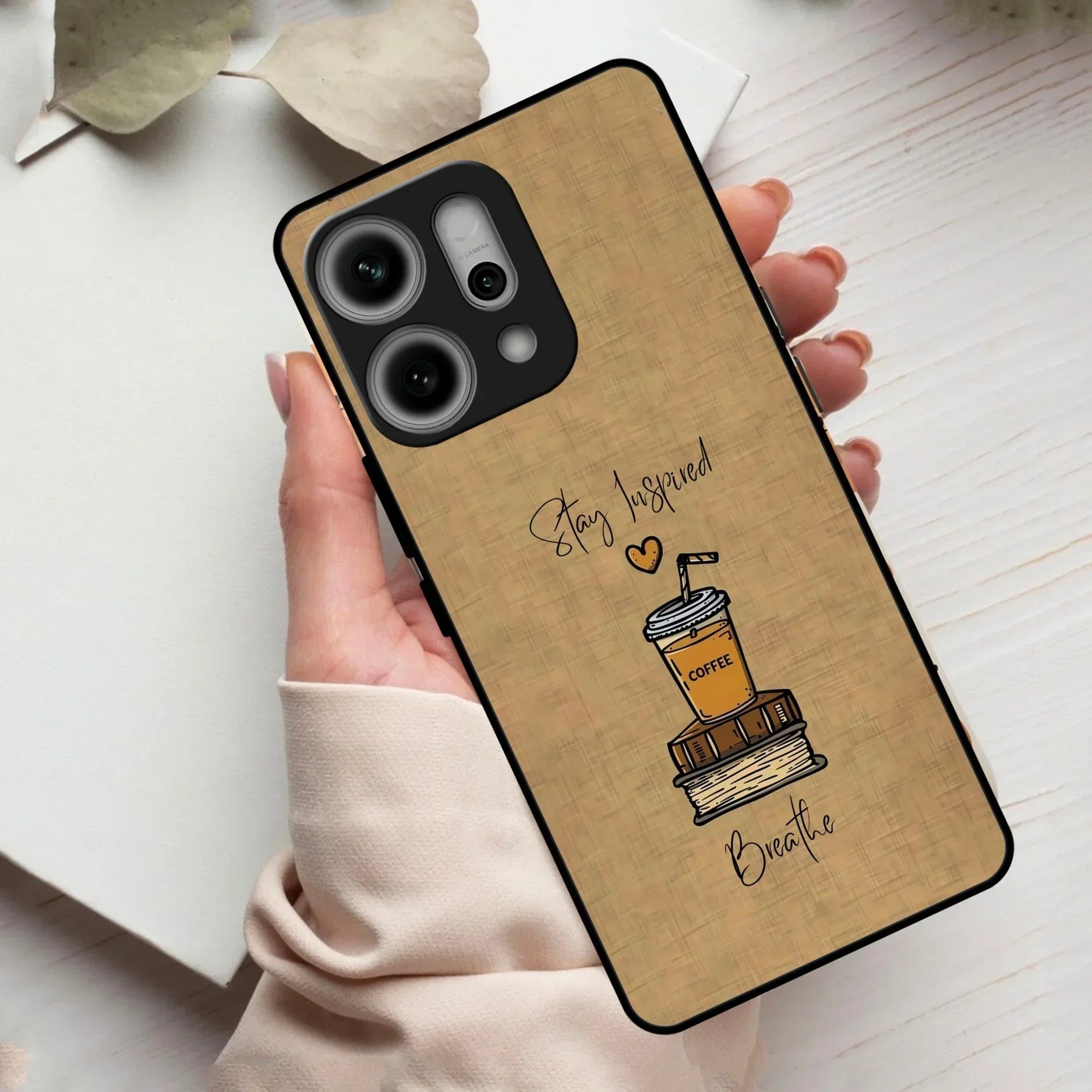 Inspired Sips Glass Case Cover For Oppo - ShopOnCliQ