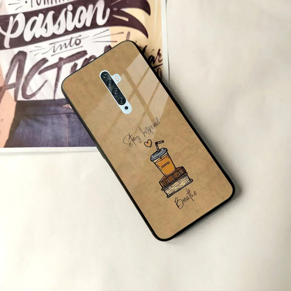 Inspired Sips Glass Case Cover For Oppo - ShopOnCliQ