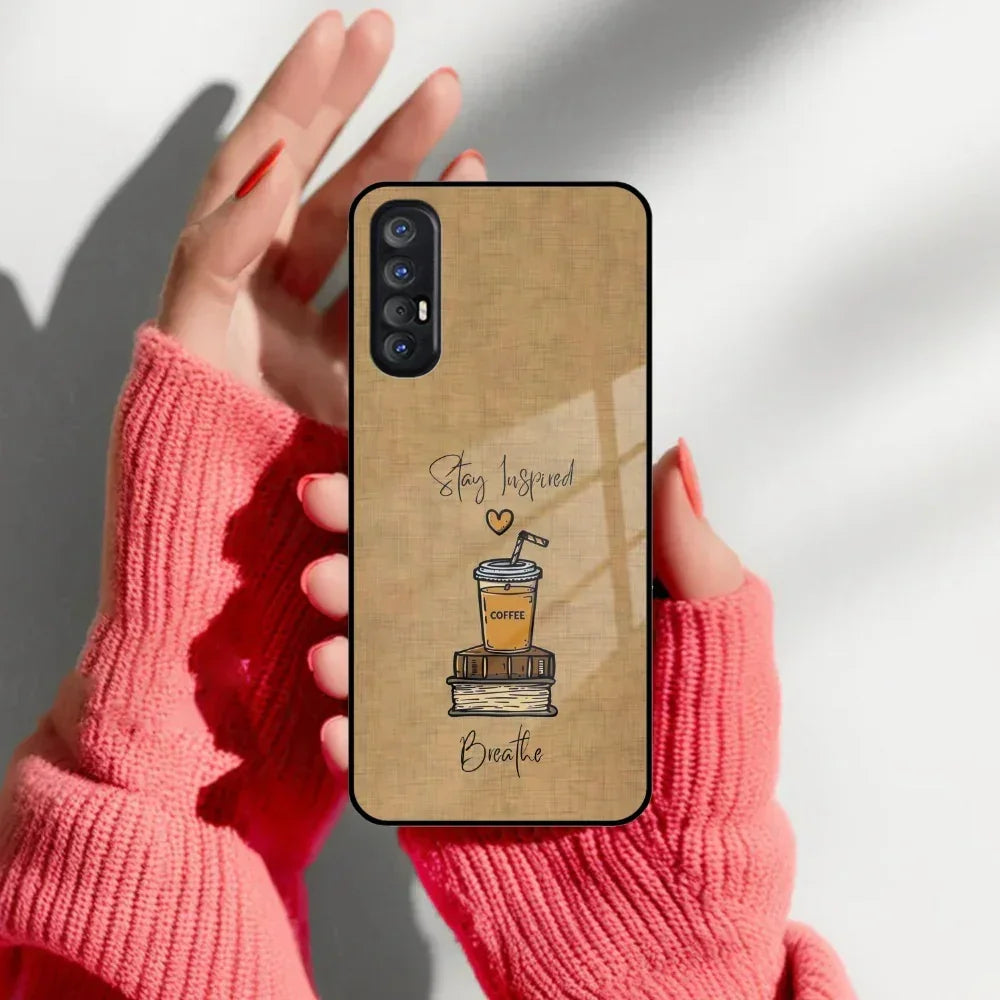 Inspired Sips Glass Case Cover For Oppo - ShopOnCliQ