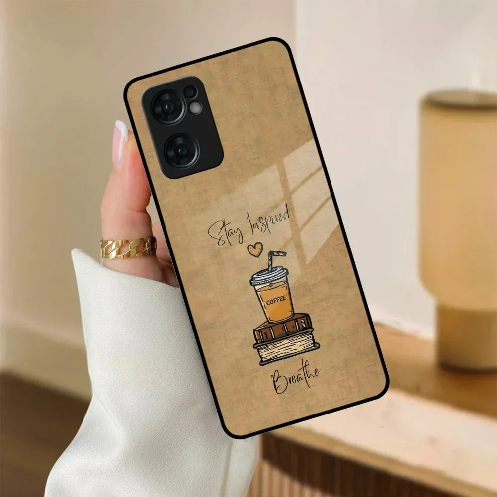 Inspired Sips Glass Case Cover For Oppo - ShopOnCliQ