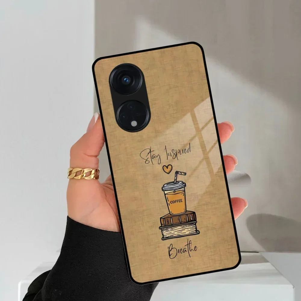 Inspired Sips Glass Case Cover For Oppo - ShopOnCliQ