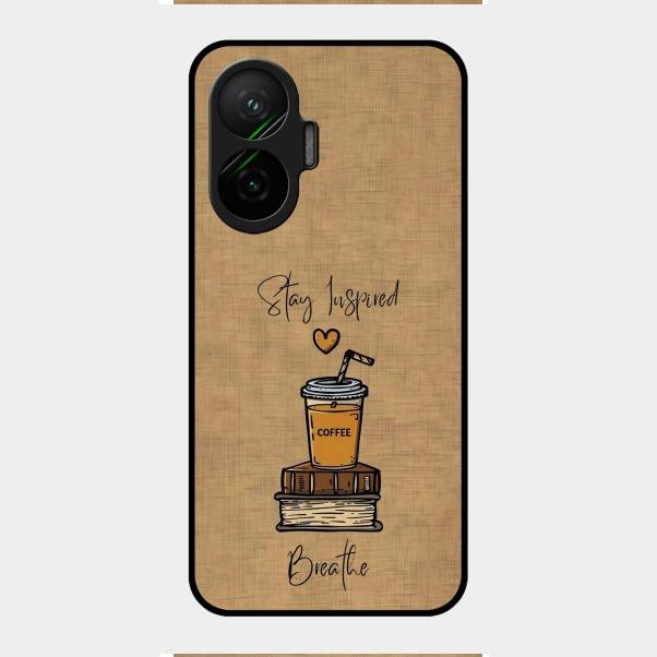 Inspired Sips Glass Case Cover For Poco F7 5G