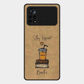 Inspired Sips Glass Case Cover For Poco X4 Pro 5G