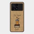 Inspired Sips Glass Case Cover For Poco X6 Pro 5G