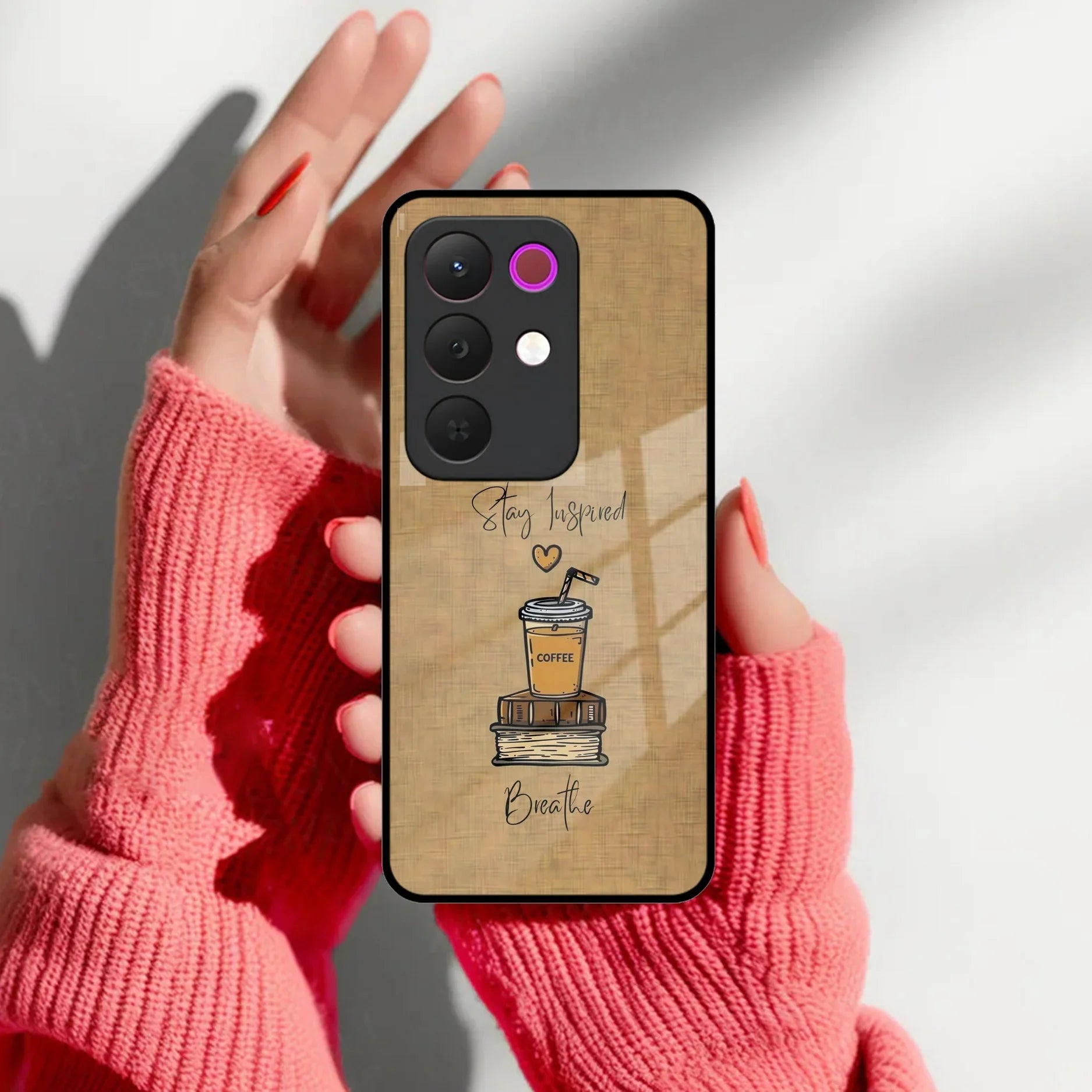 Inspired Sips Glass Case Cover For Realme/Narzo