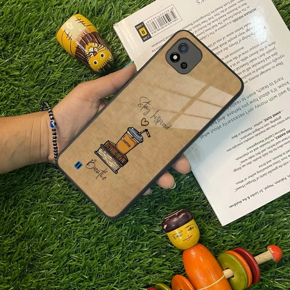 Inspired Sips Glass Case Cover For Realme/Narzo - ShopOnCliQ