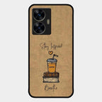 Inspired Sips Glass Case Cover For Realme C55