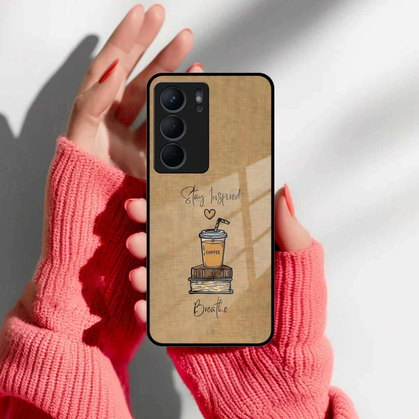 Inspired Sips Glass Case Cover For Realme/Narzo