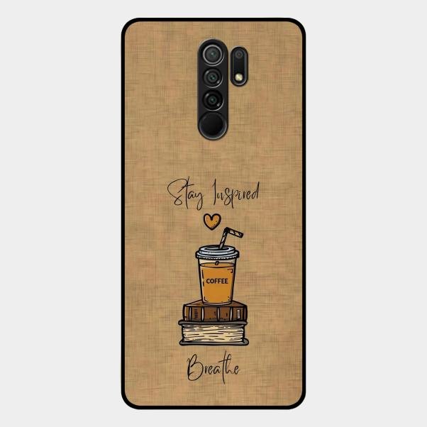 Inspired Sips Glass Case Cover For Redmi 9 Prime